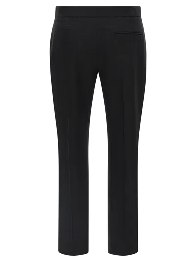 Alexander Mcqueen Pants Mcqueen Woman Color Black In Animal Print