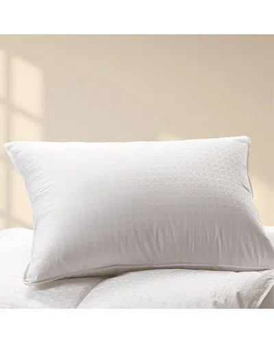 Cuddledown 300 Thread Count 700fp Down Windowpane Pillow In White