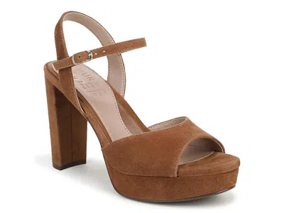 Naturalizer Marigold Ankle Strap Platform Sandal In Brown