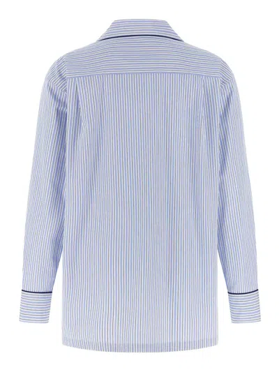 Dolce & Gabbana Button Up Top In Blue