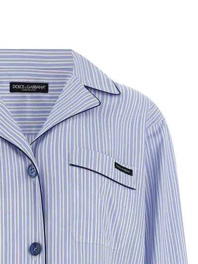 Dolce & Gabbana Button Up Top In Blue