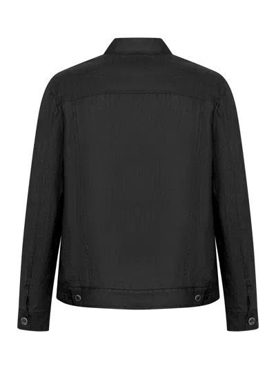 Franzese Collection Button Flap-pocket Jacket In Black