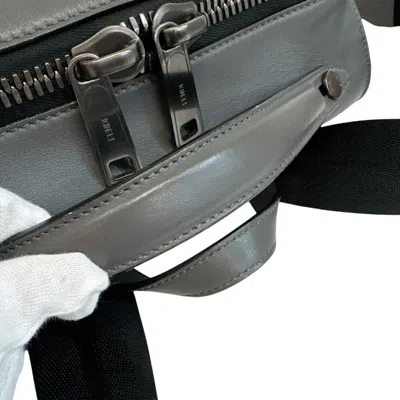 Pre-owned Fendi Gray Leather Backpack ()
