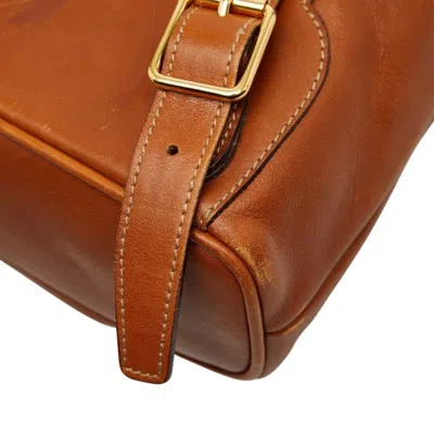 Pre-owned Gucci Bamboo Brown Bamboo Backpack ()
