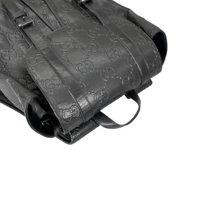 Pre-owned Gucci Black Leather Backpack ()