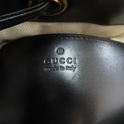 Pre-owned Gucci Black Leather Backpack ()