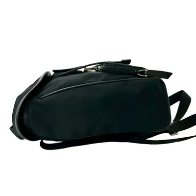 Pre-owned Gucci Black Nylon Leather Backpack ()