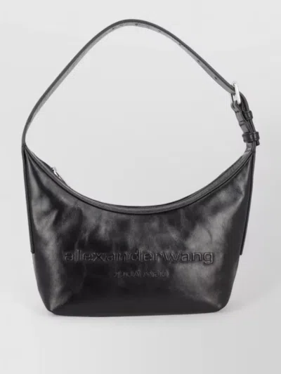 Alexander Wang Shoulder Bag Adjustable Strap Medium Size In Black