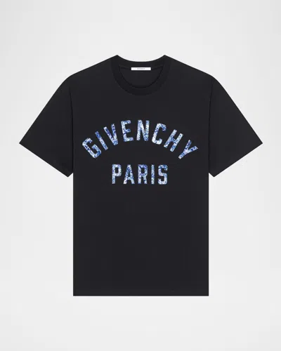 Givenchy Logo-appliqué T-shirt In Black