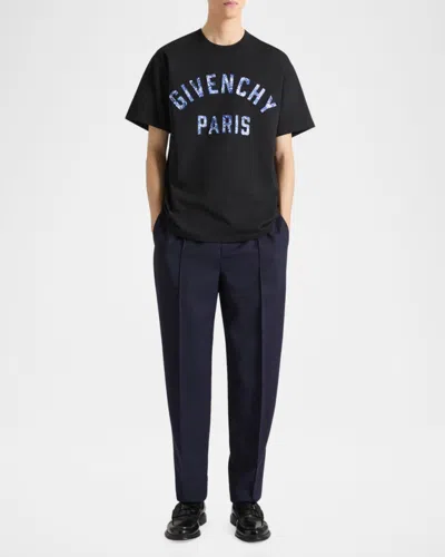 Givenchy Logo-appliqué T-shirt In Black