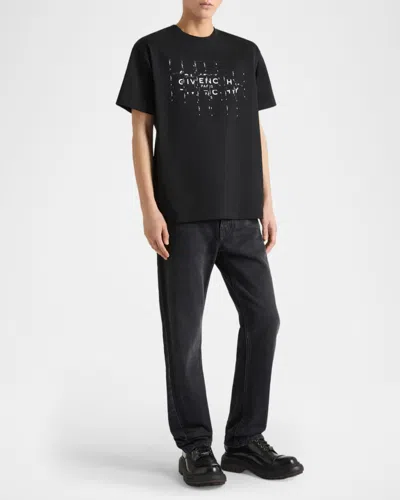 Givenchy Photographic Negative Logo Regular Fit Graphic T-shirt In Black