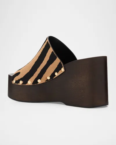 Stuart Weitzman Kate Platform Wedge Sandal In Multi