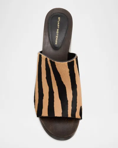 Stuart Weitzman Kate Platform Wedge Sandal In Multi
