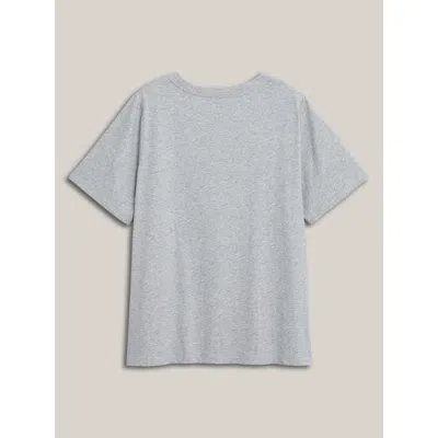 Bloomchic Dear Diary Pattern Crewneck T-shirt In Gray