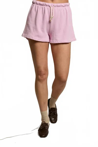 Perfectwhitetee Layla Relaxed Fit Sweatshorts In Sugar Pink