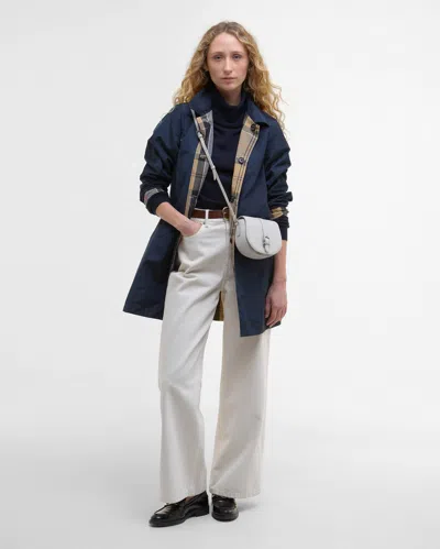 Barbour Babbity Reversible Waterproof Coat In Blue