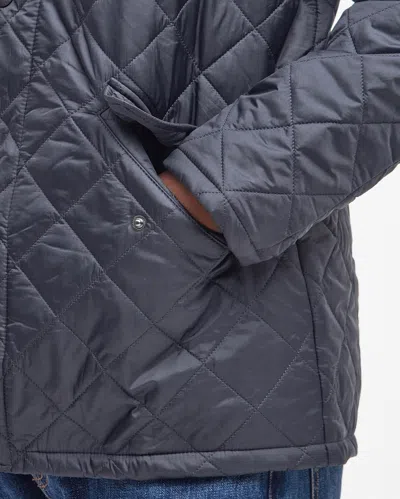 Barbour Flyweight Chelsea Mens Quilted Jacket In Black