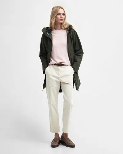 Barbour Heron Womens Waterproof Jacket In Green