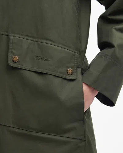 Barbour Heron Womens Waterproof Jacket In Green