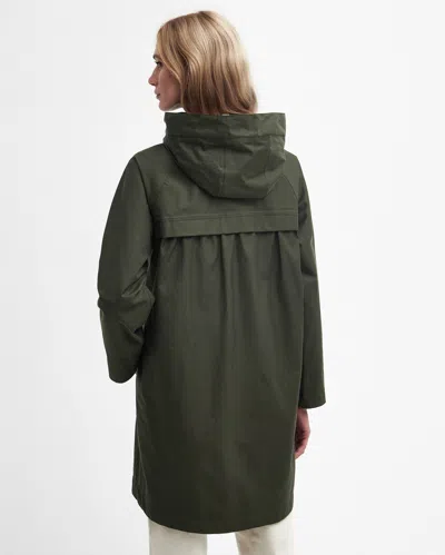 Barbour Heron Womens Waterproof Jacket In Green