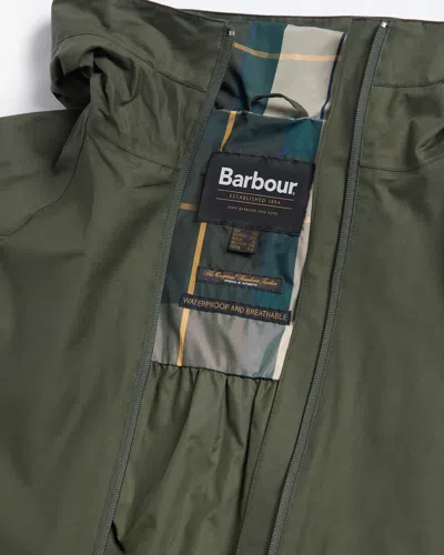 Barbour Heron Womens Waterproof Jacket In Green