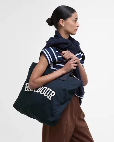 Barbour Logo Beach Bag In Pink