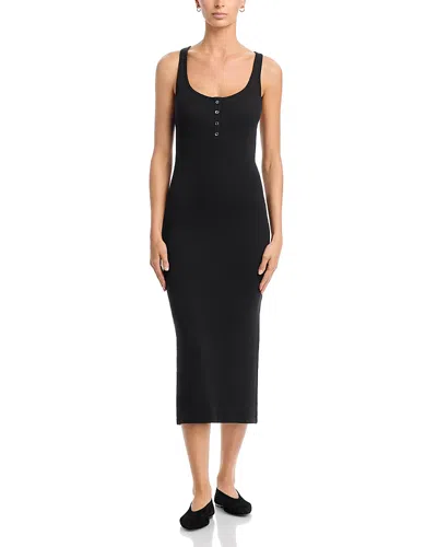 Atm Anthony Thomas Melillo Modal Rib Tank Dress In Black