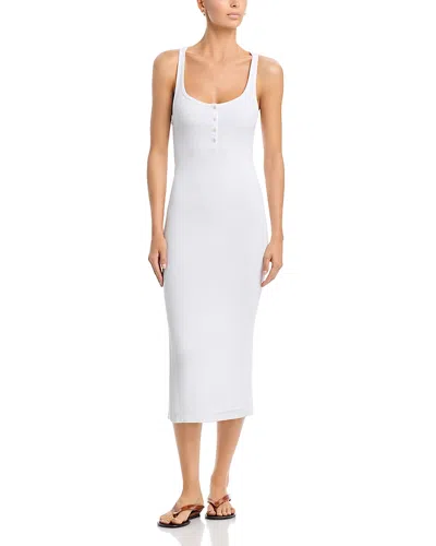 Atm Anthony Thomas Melillo Modal Rib Tank Dress In White
