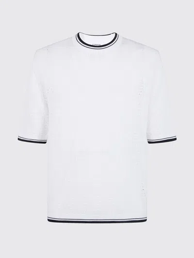 Laneus Basic Cotton T-shirt In White