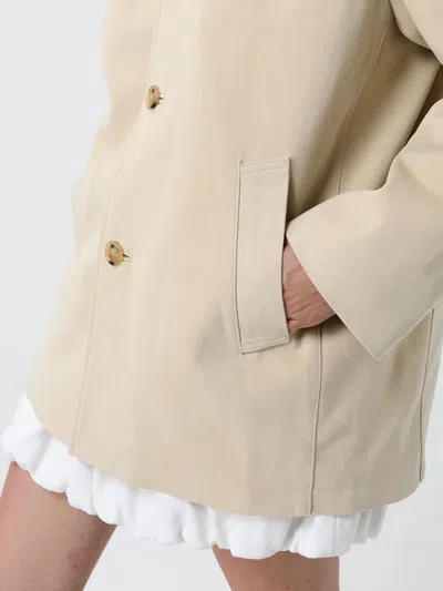Dunst Vegan Leather Jacket Collared Front Pockets In Neutral