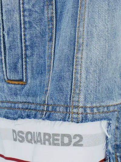 Dsquared2 Jacket Men In Blue