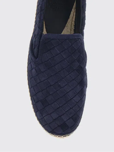 Castaã±er Java Blue Espadrillas With Contrasting Stitching And Pull-tab At The Heel In Suede Man In Blue