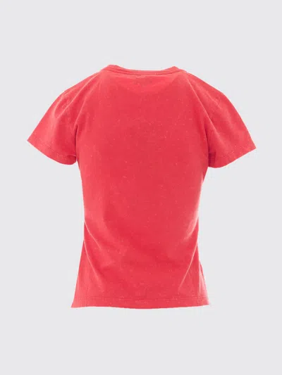 Ganni Red Baby Fit Future Cherry T-shirt In Red
