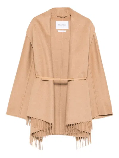 Max Mara Wool Coat In Multi