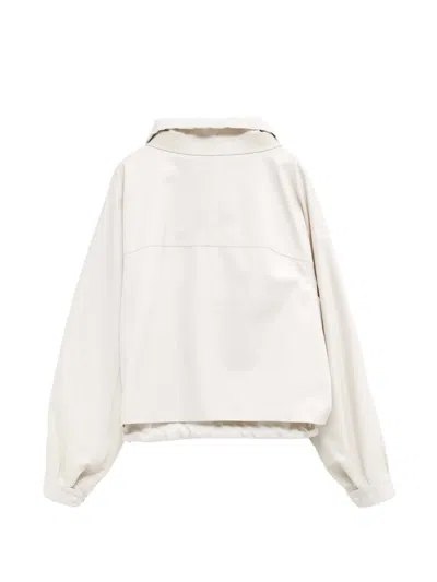 Loewe Layered Drawstring-hem Jacket In Neutral