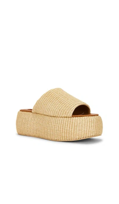 Simon Miller Raffia Cloudy Platform In Neutral