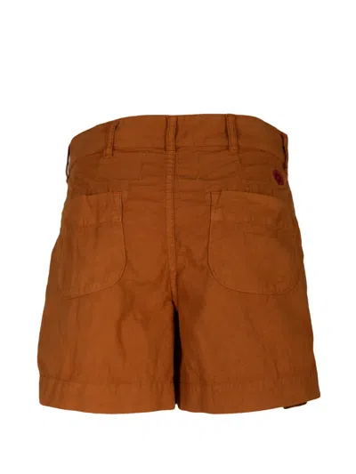 Monostereo Belt-loop Shorts In Brown