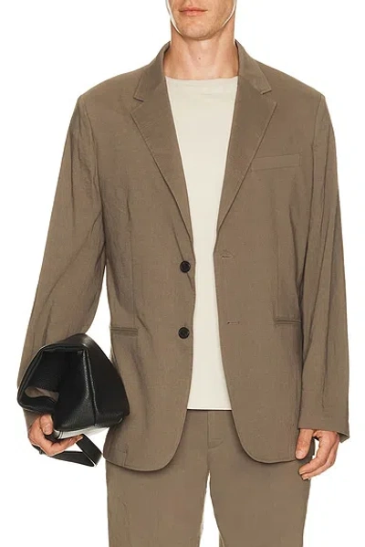 Theory Standard Blazer In Brown
