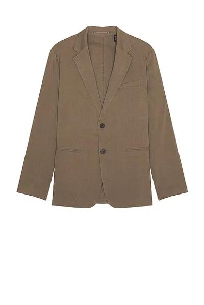 Theory Standard Blazer In Brown