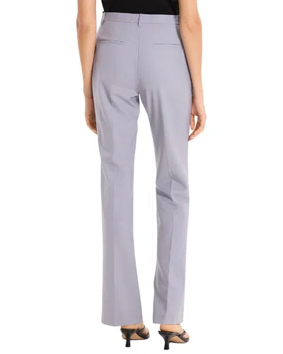 Theory Slim Fit Wool-blend Trouser In Purple