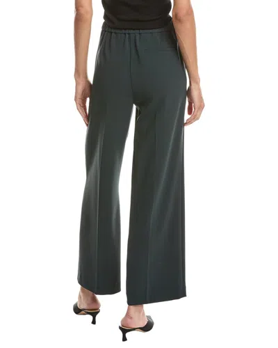 Theory Wide Pull On Ankle Pant In Green