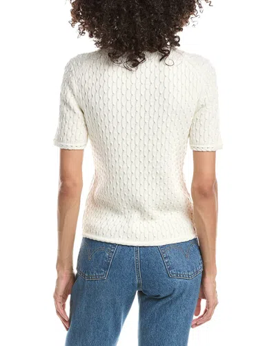Theory Textured T-shirt In White