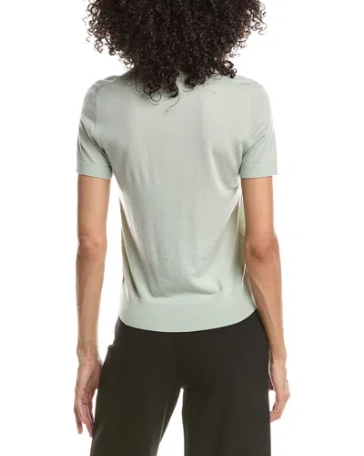 Theory Basic Wool T-shirt In Green