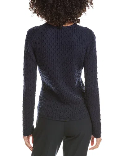 Theory Textured Pullover Sweater In Blue