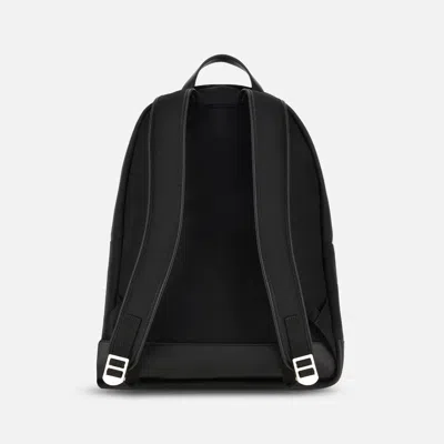 Hogan Logo Embossed Zip-around Backpack In Black