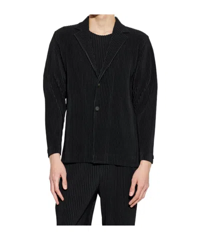 Issey Miyake Polyester Blazer In Black