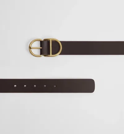 Dior Cd Belt In Brown