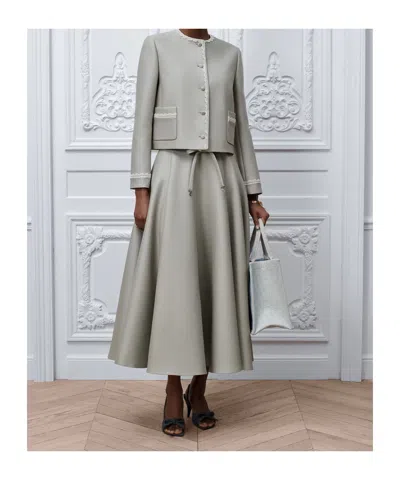 Dior Cropped Jacket In Gray