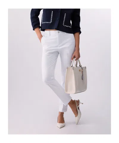 Liu •jo Button Trousers In White