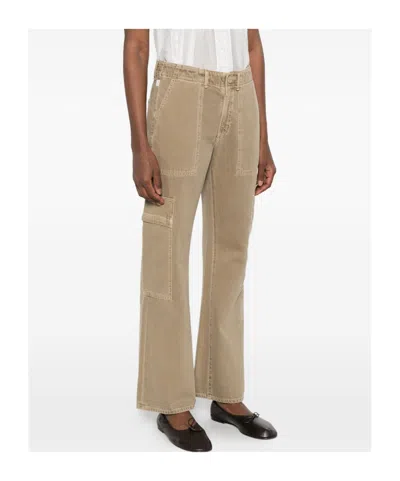 Agolde Belt Loop Jeans In Brown